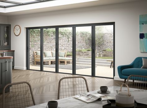 Sign up to our email newsletters to make sure you don't miss out on any Flash Sales🚨 - External Bifold Doors, Bi Fold Doors, Closet Ikea, Fabric Room Dividers, Extension Plans, Open Plan Kitchen Dining Living, High Tech Design, Room Divider Ideas, Divider Ideas