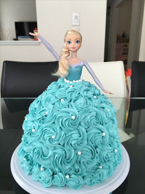 Elsa Doll Cake Ideas, Pink Elsa Cake, Elsa Dress Cake, Elsa Cake Ideas, Elsa Barbie Cake, Elsa Cake Design, Princess Elsa Cake, Frozen Elsa Doll Cake, Pink Birthday Cake Ideas