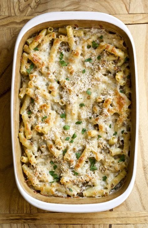 Baked Ziti With Sausage, Tuscan Chicken Pasta, Ziti Recipes, Baked Ziti Recipe, Pillsbury Recipes, Dump Dinners, Sausage Bake, Chicken Pasta Bake, One Dish Dinners