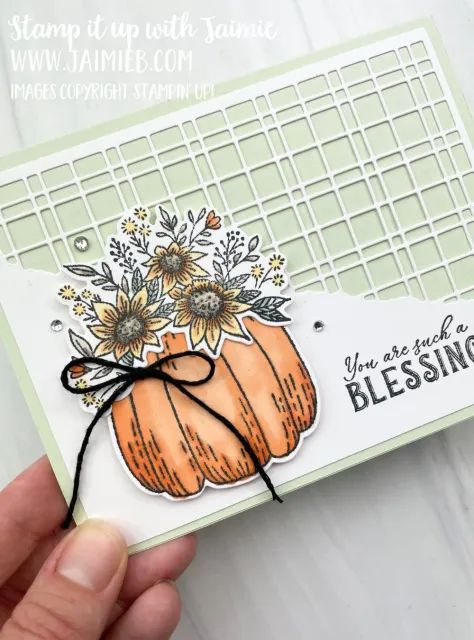 Sea Foam Color, Fall Cards Handmade, Pumpkin Patch Party, Fall Paper Crafts, Fall Greeting Cards, All Things Fall, Harvest Blessings, Pumpkin Cards, Hello Cards