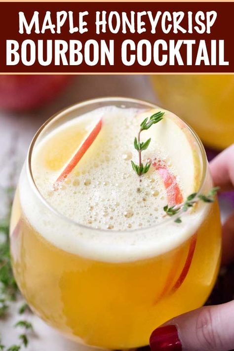 Bourbon Mixed Drinks, Bourbon Drinks Recipes, Bourbon Cocktail Recipe, The Chunky Chef, Bourbon Recipes, Chunky Chef, Apple Bourbon, Bourbon Cocktail, Fall Cocktails Recipes