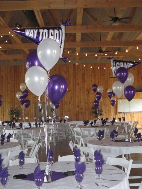 Nyu Graduation Party Ideas, Purple And Silver Graduation Party Ideas, Purple And White Graduation Party, Purple Grad Party Decorations, Purple Graduation Party, Purple Graduation, Graduation Party Ideas Purple, Purple And White Graduation Party Ideas, Purple Grad Party