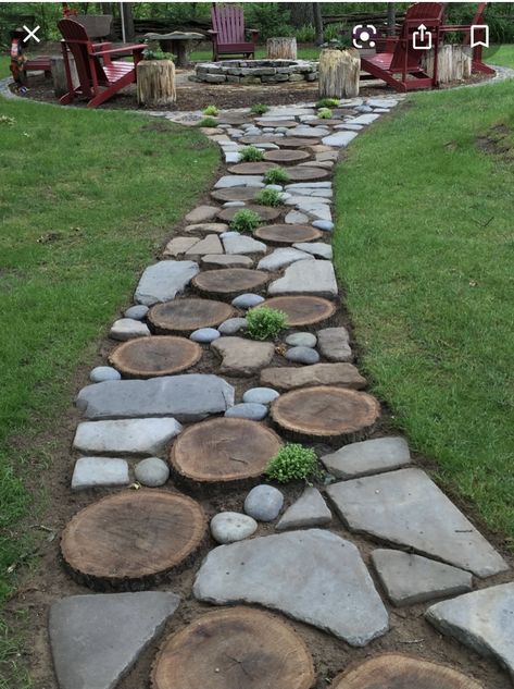 Rain Gardens, Walkway Landscaping, Garden Walkway, Stone Products, Rock Garden Landscaping, Stone Path, Have Inspiration, Garden Yard Ideas, Garden Path