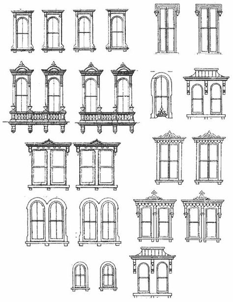 Window Options, Victorian Windows, Antique Window, Gothic Windows, Victorian Buildings, Architecture Concept Drawings, Architecture Drawing Art, Victorian Architecture, Victorian Houses