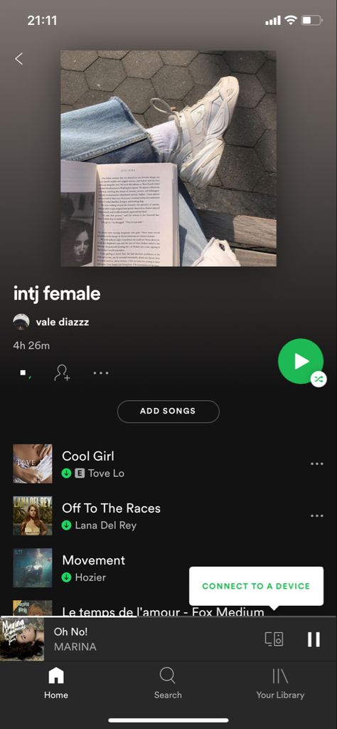 Intj Playlist Spotify, Intj Female, Marina Home, Playlist Spotify, Hozier, Intj, Lana Del Rey, Cool Girl, Songs