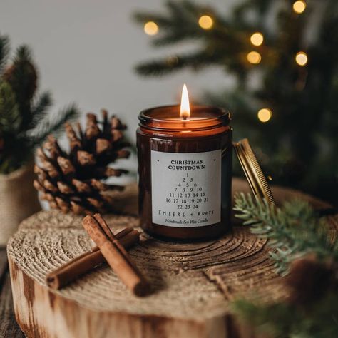 Countdown to Christmas while scenting your home ready for the festive season. Burn your candle each day and mark off a number on the paper label. Choose one of our luxury winter scents to carry you through the festive season and bring joy in to your home every day. 100% soy wax : vegan friendly : cruelty free : plastic free : hand-poured in our family workshop Medium: 180ml (Diameter 67 mm x Height 85 mm) burn time: up to 36 hours Candle Photography Ideas, Candle Photoshoot, Advent Candle, Candle Picture, Winter Fragrance, Autumn Candle, Candles Photography, Cozy Candles, Luxury Winter