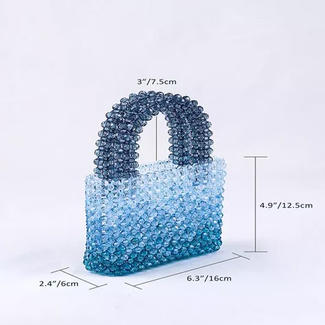 Blue Transparent Beaded Bag Handmade Clutch Bags For Women Designer Handbags High Quality Ladies Fashion Tote Bag - Buy Aliexpress,Aliexpress.com,Online Shopping Product on Alibaba.com Blue Beaded Bag, Clutch Bag Tutorial, Beaded Tote Bag, Pearl Bags, Hand Beaded Bag, Acrylic Bag, Beaded Clutch Bag, Beads Craft Jewelry, Diy Bags Patterns