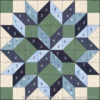 Triangle Quilt Pattern, Star Quilt Pattern, Big Block Quilts, Painted Barn Quilts, Barn Quilt Designs, Quilt Modernen, Quilt Block Patterns Free, Quilt Square Patterns, Half Square Triangle Quilts