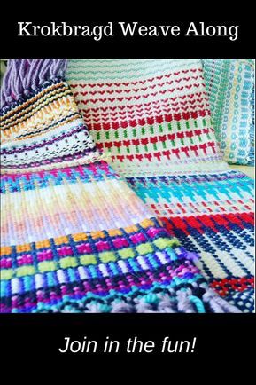 Krokbragd Weave Along, starting soon! Krokbragd Weaving, Basket Weave Blanket, Crochet A Basket, Rigid Heddle Weaving Patterns, Weave Blanket, Rigid Heddle Loom, Rigid Heddle Weaving, Weaving Ideas, Heddle Loom