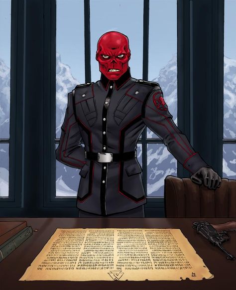 Oh, Schmidt by Mista-M on DeviantArt Red Skull Marvel, Captain America Art, Hero World, Marvel Villains, New Avengers, Bd Comics, Red Skull, Deathstroke, Avengers Movies