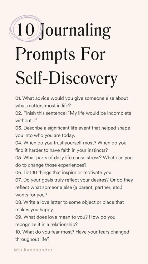 Having journal prompts for your self-discovery journey can be incredibly helpful. There are so many aspects to understanding your character. And doing the much-needed journaling and reflection to experience personal growth is part of the process. Depending on your mood -- whether you’re feeling overwhelmed or excited to dive in -- you may want to focus your self-discovery journaling on different topics. Save this post for later! Writing Prompts Journal Self Discovery, What To Write Down In A Journal, Journaling Prompts For Self Improvement, Topics To Write About Journals Ideas, Character Journal Prompts, Journal Ideas To Know Yourself, Journal For Success, What Do You Write About In A Journal, Journaling To Know Yourself