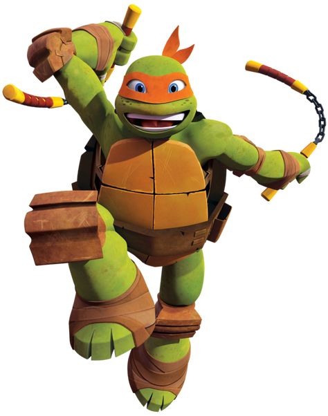 Bring the fun-loving Mikey into any Teenage Mutant Ninja Turtles fan's bedroom or playroom with this giant wall decal. Description from shopstak.com. I searched for this on bing.com/images Tmnt Png, Tmnt 2012 Mikey, 2012 Mikey, Tmnt Michelangelo, Ninja Turtle, Mutant Ninja, Teenage Mutant, Teenage Mutant Ninja Turtles, Teenage Mutant Ninja