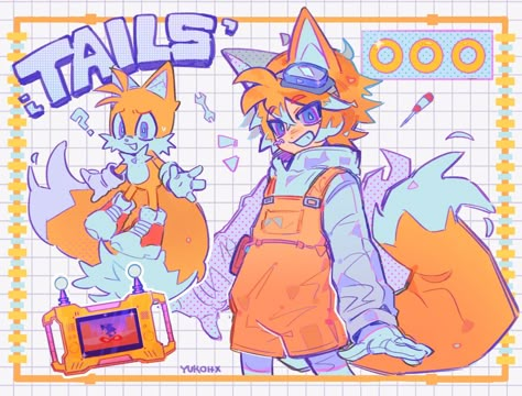 Tails The Fox Human, Sonic Gijinka, Tails Sonic, Miles Tails Prower, Sonic Fanart, Sonic Funny, Hedgehog Art, Sonic Fan Art, Sonic And Shadow