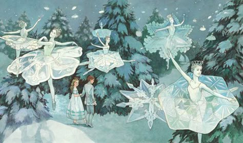 Susan Jeffers, 동화 삽화, Fairy Illustration, Snow Fairy, Winter Illustration, Winter Fairy, Fairytale Illustration, The Nutcracker, Childrens Christmas