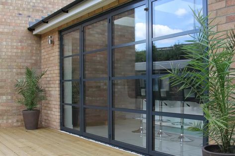 Bifold Doors Onto Patio, Steel Framed Doors, Aluminium Bifold Doors, Crittal Doors, Aluminium French Doors, Steel Frame Doors, Internal Sliding Doors, Aluminium Sliding Doors, Movable Walls