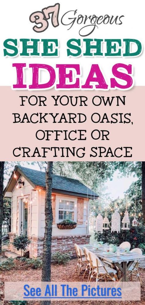 [Sponsored] 75 Garden Potting Shed Tricks You Have To See At Once #gardenpottingshed She Sheds For Crafting, She Shed Layout Plans, Shabby Chic Outdoor Spaces, Boho She Shed Ideas, She Shed Patio Ideas, 8x8 She Shed, Simple She Shed Ideas, Pallet She Shed Diy, Diy She Shed Ideas