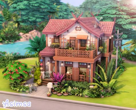 Once Human House, Sims 4 Tomarang Build, Tomarang House The Sims 4, Sims 4 Tomarang House, Sims 4 Tomarang, Architect Vibes, Sims Lips, Sims 4 Family Home, Sims4 Inspiration