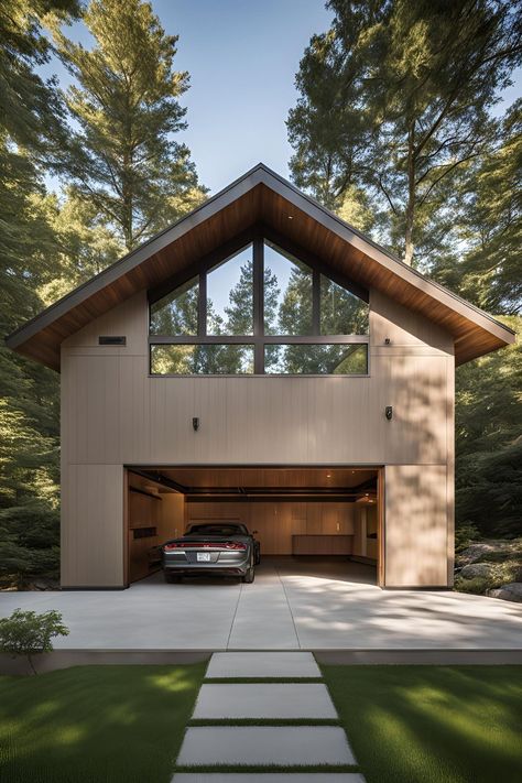 Detached Garage Designs with Breezeways to Connect Your Garage and Home Detached Garage Ideas, Garage Suite, Detached Garage Designs, Cottage Garage, Brick Structure, Dream Workshop, Backyard Transformation, Garage Designs, Modern Offices