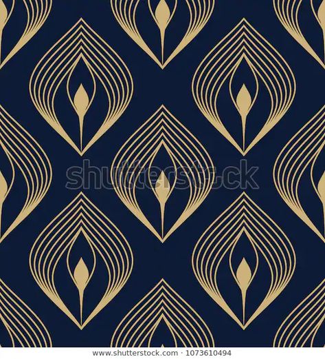 Geometric Feather, Art Deco Peacock, Simple Motif, Peacock Feather Design, Peacock Images, Peacock Fabric, Interior Textile, Paisley Motif, Geometric Ornament