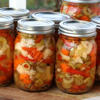 By Type of Dish Archives - Page 6 of 13 - The Daring Gourmet Chicago Style Giardiniera Recipe, Homemade Giardiniera Recipe, Giardiniera Recipe, Muffuletta Sandwich, Canning Ideas, Antipasto Platter, Pickled Veggies, Pickled Vegetables, Pickling Recipes