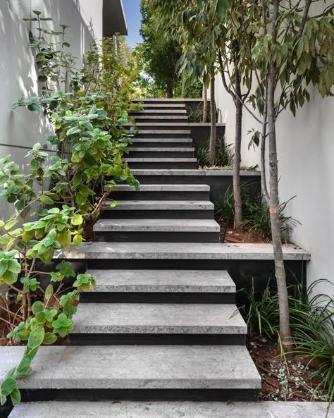 Outdoor Garden Decor Ideas, Stairs Designs, Patio Stairs, Landscape Stairs, Staircase Outdoor, Villa Ideas, Garden Stairs, Exterior Stairs, Stairs Architecture