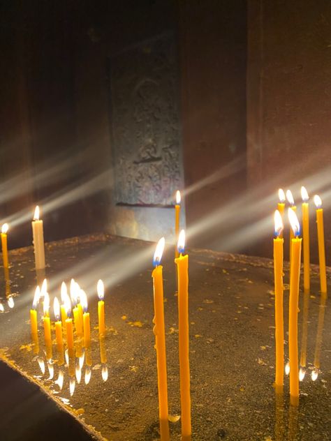 Orthodox Serbian Aesthetic, Armenian Orthodox Aesthetic, Orthodox Serbian, Catholic Background, Armenian Culture Aesthetic, Eastern Orthodox Aesthetic, Orthodoxy Aesthetic, Christian Candles, Candle Pics