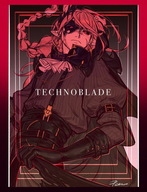 Techno Fanart, Techno King, Emerald Duo, Techno Blade, Art Techno, Techno Art, Technoblade Fanart, Technoblade Never Dies, Sleepy Bois Inc