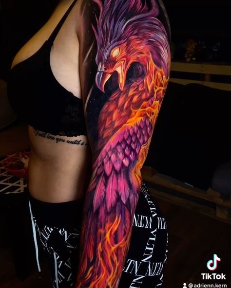 Adrienn Kern | Phoenix 🔥 . . . . . . . . . . @blackvelvetink_budapest @intenzetattooink @cheyenne_tattooequipment #intenzepride #tattoo #inked #tetoválás … | Instagram Fenix Tattoo Men, Snapdragon Tattoo, Tattoo Brazo Mujer, Phoenix Tattoo Sleeve, Japanese Phoenix Tattoo, Fenix Tattoo, Phoenix Tattoo Feminine, Phoenix Bird Tattoos, Phönix Tattoo