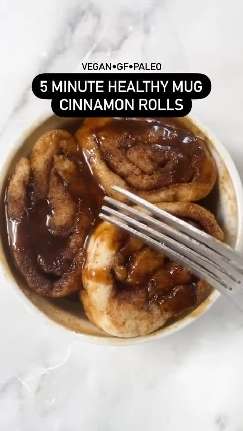 Microwave Cinnamon Rolls, Mug Recipes, Healthy Sweets Recipes, Fun Baking Recipes, Healthy Sweets, Sweets Recipes, Low Calorie Recipes, Healthy Snacks Recipes, Yummy Food Dessert