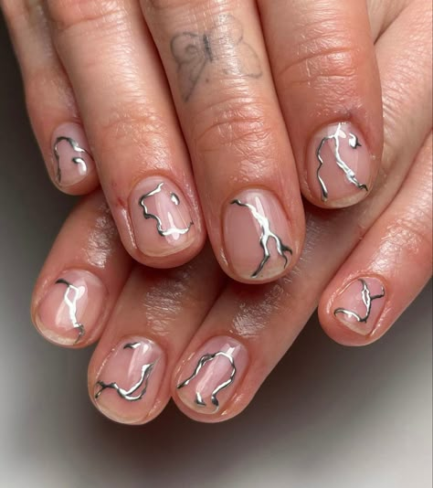 Chrome Minimalist Nails, Short Inspo Nails, Male Nail Inspiration, Masc Nail Art, Male Manicure Art Designs, Masc Nails Ideas, Men’s Nails, Male Nail Designs, Masculine Nail Designs