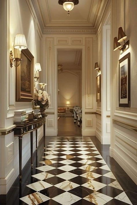 Kids Washroom, Hallways Ideas, Paris House, Nyc Penthouse, Architecture Antique, French Living Rooms, Dream Life House, Hallway Design, Dream House Rooms