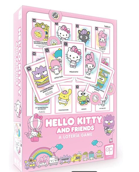 Hello Kitty Loteria, Friends Games, Kitty Pics, Cute Christmas Cards, Hello Kitty And Friends, Badtz Maru, Friends Characters, Spanish Words, Hello Kitty Pictures