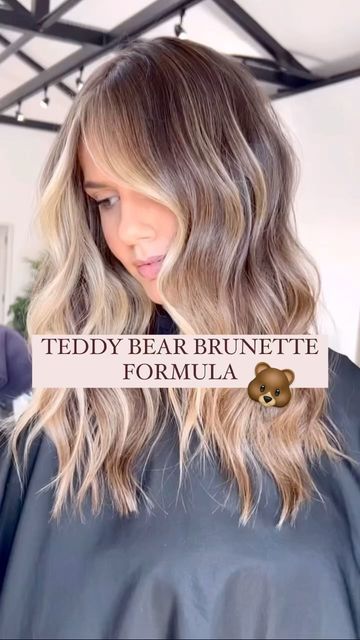 Lowlight Redken Formula, Lo Lights Hair, Brunette Balayage Shades Eq Formula, Gloss For Blonde Hair, Shadow Root Brown To Blonde Short Hair, Bronde Balayage 2024, Redken Shades Lowlight Formulas, Shadow Root Bronde Balayage, Teddy Bear Brunette Hair Formula