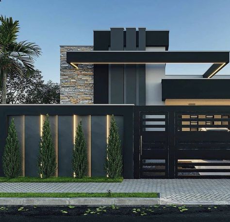 Boundary Wall Design, Philippines House Design, Compound Wall Design, Home Gate Design, Gate Wall Design, Boundary Wall, House Main Gates Design, Modern Fence Design, Luxury Closets Design