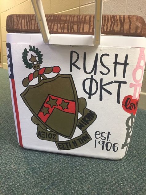 phi kappa tau crest cooler fraternity Phi Tau Cooler, Cooler Designs Fraternity, Fraternity Formal Coolers, Phi Delt Cooler, Phi Kappa Tau Cooler, Frat Coolers Pi Kappa Phi, Phi Kappa Tau, Aepi Fraternity Cooler, Fraternity Coolers