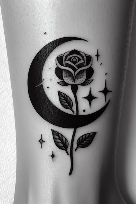 Moon Arm Sleeve Tattoo, Sun And Moon Tattoo Shoulder, Lady Tattoos For Women, Flower And Moon Tattoo, Simple Tattoos For Girls, Tattoo Ideas Women Arm, Tattoos For Guys Shoulder, Tattoos Men Shoulder, Shoulder Tattoos Men