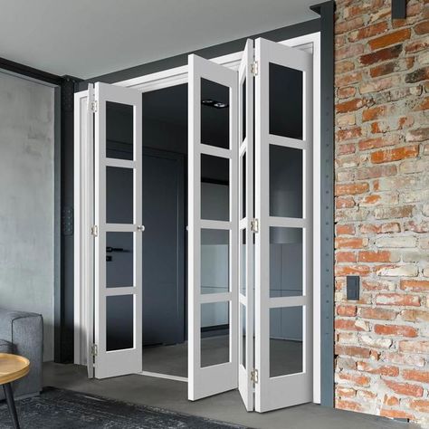 Aluminium Work, Folding Doors Internal, Folding French Doors, Pintu Interior, Internal Folding Doors, Folding Doors Interior, Internal Glass Doors, Folding Glass Doors, Room Divider Doors