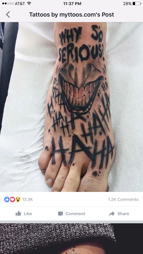 Tato Joker, Acab Tattoo, Joker Tattoo Design, Batman Tattoo, Joker Tattoo, Creepy Tattoos, Leg Tattoo Men, Hand Tattoos For Guys, Badass Tattoos