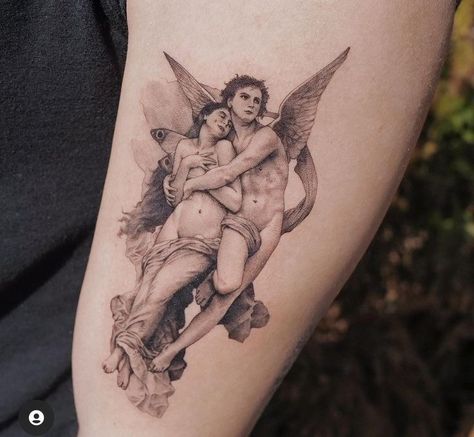 Cupid Tattoo, Cherub Tattoo, Round Of Applause, Greek Tattoos, Stood Up, Tattoo Style Drawings, Grey Tattoo, Tattoo Set, Tattoo Design Drawings