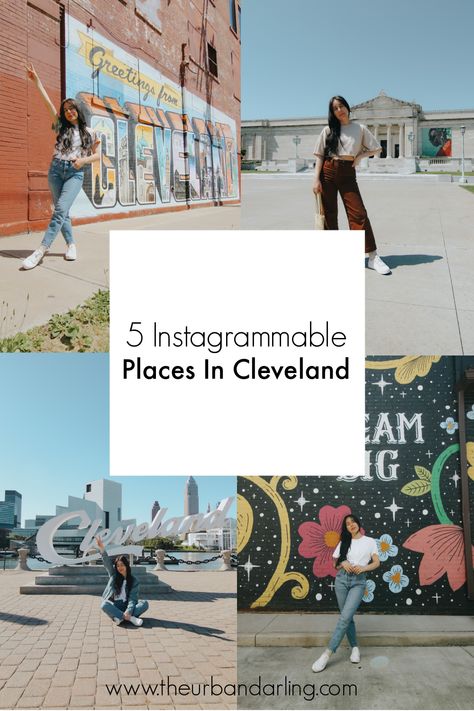 Instagrammable places, Instagrammable, Cleveland, things to do in Cleveland, Cleveland travel guide, travel guide, travel, travel blogger, The Urban Darling, travel photography, fashion photography, fashion blogger, US destinations, travel destinations, US travel, Greetings From Cleveland Mural, murals, Dream Big Mural, Voinovich Bicentennial Park, Rock & Roll Hall of Fame, Cleveland Museum of Art. Cleveland City, Picture Places, Colorful Murals, Us Destinations, Cleveland Museum Of Art, Instagrammable Places, Hall Of Fame, Cleveland, Dream Big