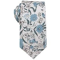 Mid Blue Suit, Blue Suit Tie, Mens Floral Tie, Groomsmen Tie, Floral Ties, Holiday Gifts For Men, Groomsmen Ties, Floral Necktie, Ties Mens Fashion