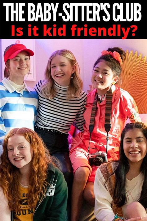 Is The Baby-Sitter's Club Season 2 on Netflix kid friendly? Rated TV-G, here's what parents need to know. Babysitters Club Costume, The Babysitters Club Movie, The Baby Sitters Club Cast, The Baby Sitters Club Books, The Babysitter Poster, Baby Sitters Club, Tv Show Workouts, The Babysitters Club, Netflix Kids