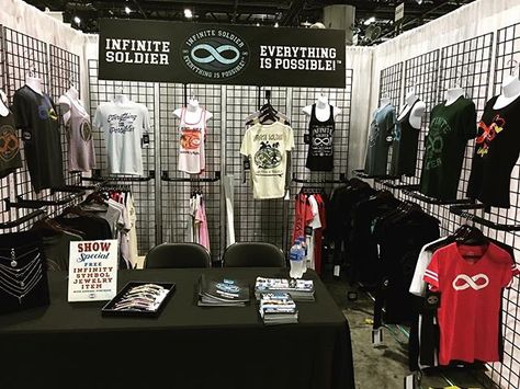 Streetwear Vendor Booth, Clothing Booth Display, Brand Goals, Tradeshow Display, The Office Merch, Convention Booth, Art Fair Booth, Vendor Booth Display, T-shirt Display