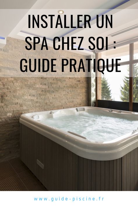 Profitez d'un spa chez soi : on en rêve ! Mais comment choisir entre spa intérieur et extérieur ? Quel type de spa choisir, comment le poser et l'aménager ? On vous guide. #spa Deco Spa, Spa Quotes, Jacuzzi Spas, Spa Jacuzzi, Beach Furniture, Blue House, Spa Day, Plein Air, Hot Tub