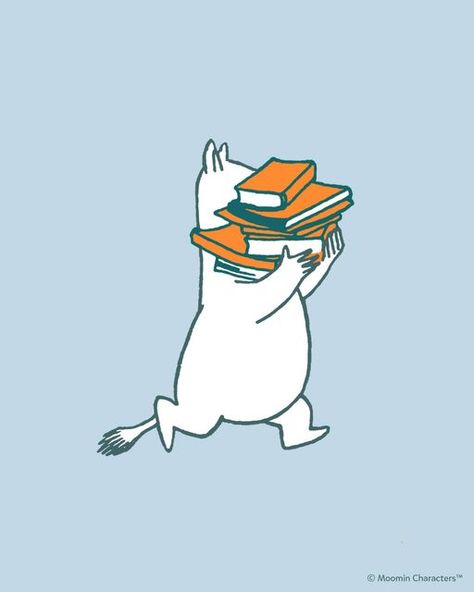 Moomin Reading, Cute Moomin Icons, Moomin Widget, Moomin Art, Reading Character, Moomin Wallpaper, Moomin Characters, International Literacy Day, Literacy Day