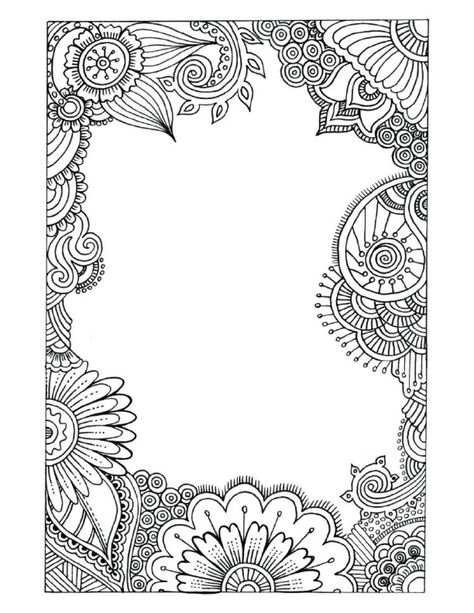 Henna Coloring Pages, Mandala Art For Borders, Border Coloring Pages, Tattoo Borders Ideas, Mandala Art Border Design, Mandala Border Design, Morning Checklist For Kids, Mandala Border, Kids Morning Routine