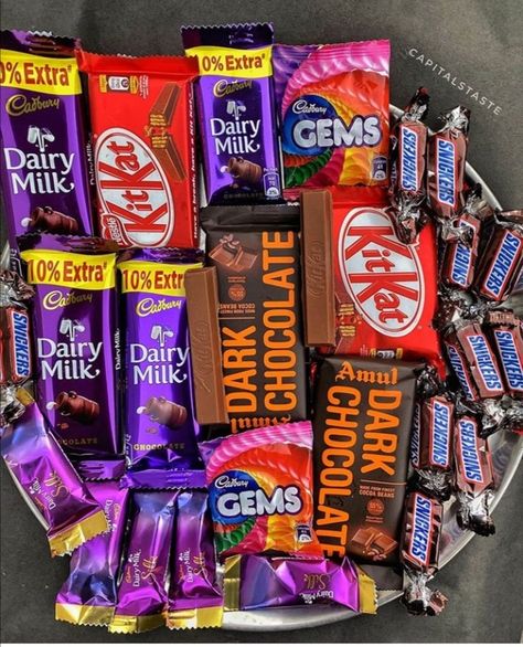 Cadbury Gems, Dairy Milk Chocolate Snap, Dairy Milk Silk, Snickers Chocolate, Eating Food Funny, Chocolate Pictures, Dairy Milk Chocolate, Cheaper Than Therapy, Cadbury Chocolate