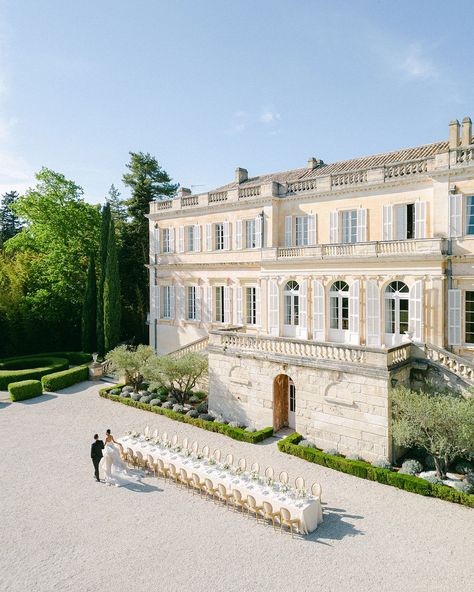 Still on Cloud 9 after our first wedding of this season this past weekend! It was wonderful to return to one of our favorite locations in the South of France for a beautiful 3 day celebration! The timeless elegance of Chateau Martinay’s cypress alley, grand courtyards, and stunning interior spaces make this location a dream destination for wedding couples and their guests coming from all over the world! . . . . *Creative Partners* Photographer: Konstantyn Zakhariy @konstantynzakhariy | Venue:... France Wedding Venues French Chateau, South Of France Wedding Aesthetic, Chateau Martinay, French Castle Wedding, Chateau Wedding France, South Of France Wedding, France Chateau, French Chateau Wedding, Wedding In France