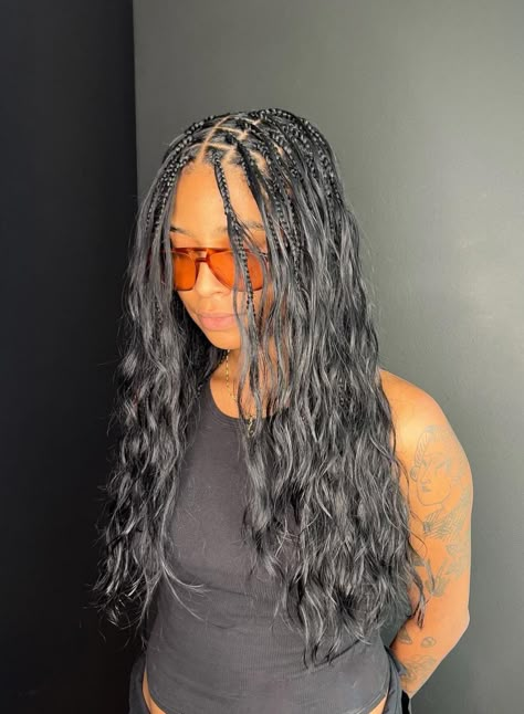 Types Of Braids, Hair Flip, Protective Hairstyles Braids, Boho Braids, Natural Hair Braids, Pretty Braided Hairstyles, Black Braids, Loose Waves, Hair Affair