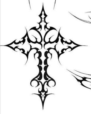 Emo Tattoos, Goth Tattoo, Sigil Tattoo, Sharpie Tattoos, Cross Tattoo Designs, Gothic Tattoo, Graffiti Style Art, Tattoo Style Drawings, Dark Tattoo